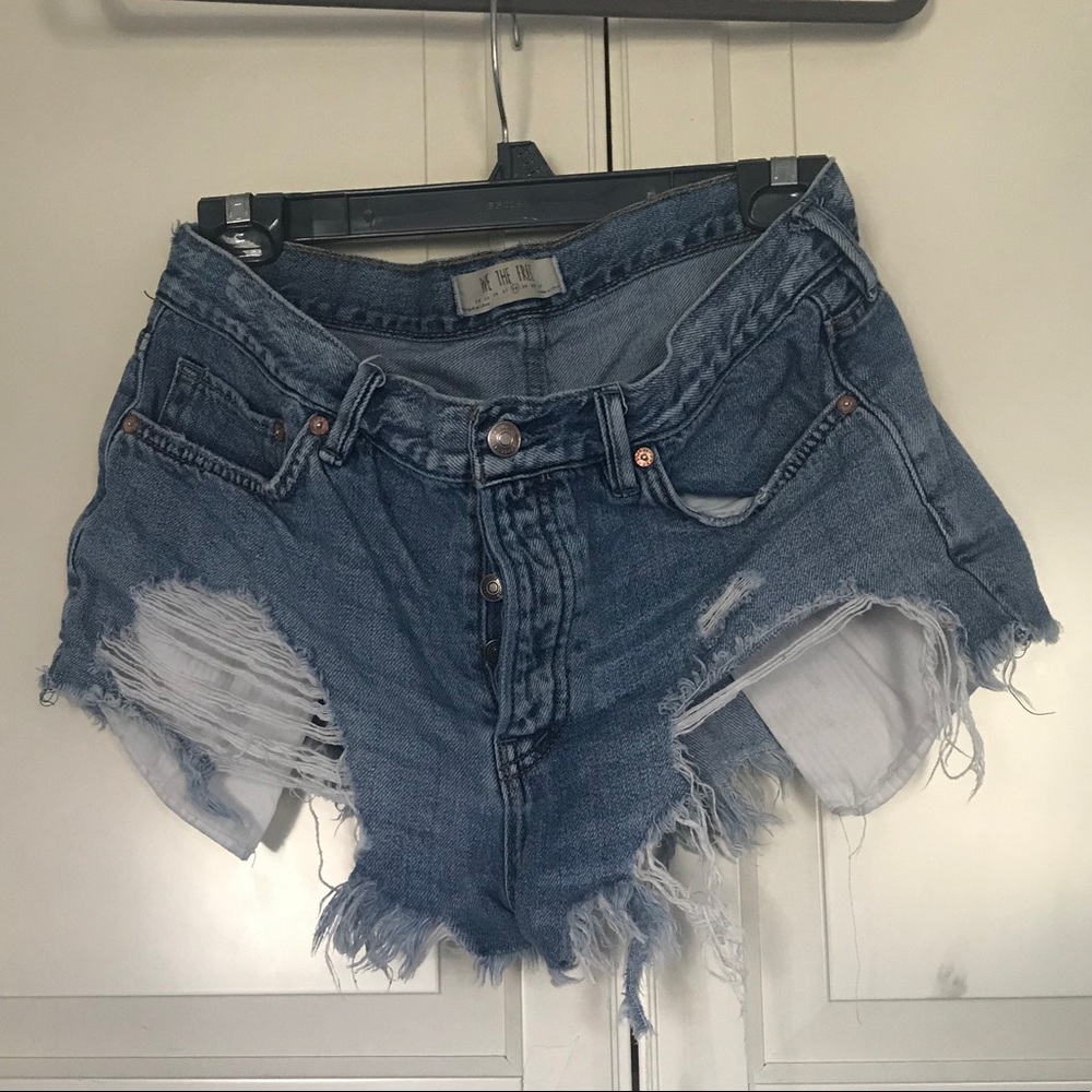 Free People jean shorts